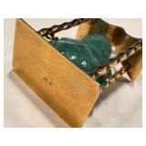 14K Gold Jade Buddha Pendant - Green Jade Carving