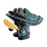 CB - Jamasee Qikiqtarjuao Drum Dancer Inuit Stone Carving - Signed