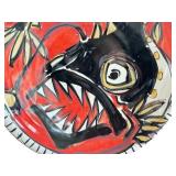 K - Karin Kraemer Hand Painted Ceramic Plate