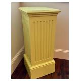 Bright Yellow Fluted Pedestal Stand