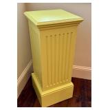 Bright Yellow Fluted Pedestal Stand