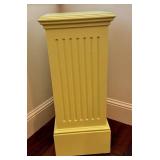 Bright Yellow Fluted Pedestal Stand