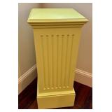 Bright Yellow Fluted Pedestal Stand