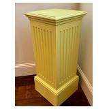 Bright Yellow Fluted Pedestal Stand