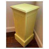 Bright Yellow Fluted Pedestal Stand