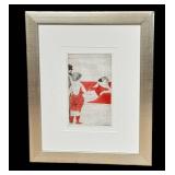 LR - Scheuer Watercolor - Original Framed, Signed