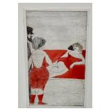 LR - Scheuer Watercolor - Original Framed, Signed