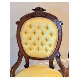 O - Antique Walnut Victorian Chair - Custom Upholstery