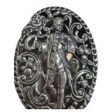 Trinket Box - Antique Sterling Silver Openwork