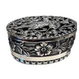 Trinket Box - Antique Sterling Silver Openwork