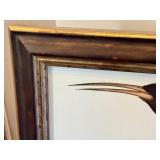Tobias Hoason Watercolor Bird Painting - Framed