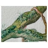 Tobias Hoason Watercolor Bird Painting - Framed