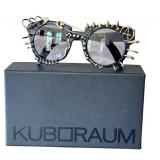 K7 - Kuboraum Mask U6 Sunglasses - Studded Spikes & Safety Pins, Black Frame