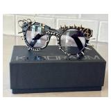 K7 - Kuboraum Mask U6 Sunglasses - Studded Spikes & Safety Pins, Black Frame