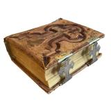 Antique Haydock Catholic Bible 1883-84 Leather-Bound with Clasps - Holy Bible Containing Scriptures