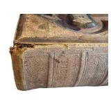 Antique Haydock Catholic Bible 1883-84 Leather-Bound with Clasps - Holy Bible Containing Scriptures