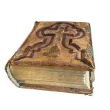 Antique Haydock Catholic Bible 1883-84 Leather-Bound with Clasps - Holy Bible Containing Scriptures
