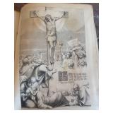 Antique Haydock Catholic Bible 1883-84 Leather-Bound with Clasps - Holy Bible Containing Scriptures