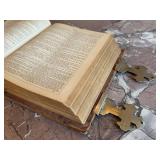 Antique Haydock Catholic Bible 1883-84 Leather-Bound with Clasps - Holy Bible Containing Scriptures