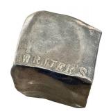 KP - WRITERS Paperweight - Metal 2.25 in L x 2.25 in W x 2 in H