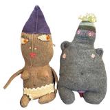 LR - Amy Arnold Handcrafted Fiber Dolls (Lot of 2)