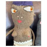LR - Amy Arnold Handcrafted Fiber Dolls (Lot of 2)