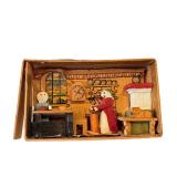 Vintage Miniature Diorama - Vulcan Tidaholm Matchbox Scene