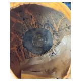 O - Vintage Paper Mache Pumpkin - Decorative Halloween Jack-O
