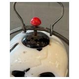 CF - Vintage Skull Lantern Halloween Decor - 1950s-60s, untested
