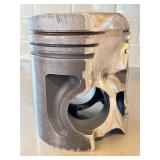 O - Artisan-Crafted Industrial Piston-Head Skull Sculpture