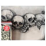 LR - Skull Tray with Night Life Skeleton Candles (Set of 4) & The Book of Skulls