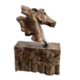O - Heidi Hay Bronze Sculpture Horse Head Study