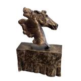 O - Heidi Hay Bronze Sculpture Horse Head Study