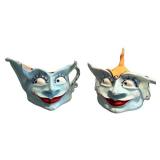 K - Mark Switzer Cream & Sugar Set (1999) Hand-Painted Ceramic