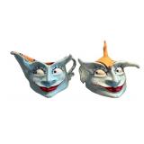 K - Mark Switzer Cream & Sugar Set (1999) Hand-Painted Ceramic