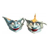 K - Mark Switzer Cream & Sugar Set (1999) Hand-Painted Ceramic