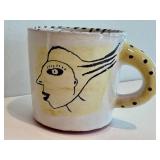Amy Sabrina 1999 Coffee Mug - Hand-Painted Faces
