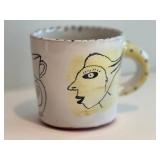 Amy Sabrina 1999 Coffee Mug - Hand-Painted Faces