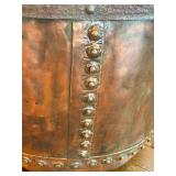 Large Antique Copper Bucket - Round-Bottom / Antique Copper Coal Bucket
