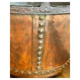 Large Antique Copper Bucket - Round-Bottom / Antique Copper Coal Bucket