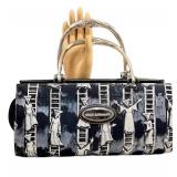 Sergio Bustamante Handbag - Ladder Figures Print