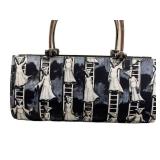 Sergio Bustamante Handbag - Ladder Figures Print