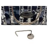 Sergio Bustamante Handbag - Ladder Figures Print
