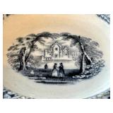 K - Antique Blue & White Transferware Children