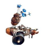 CB - Tom Ashworth Signed Mixed Media Sculpture