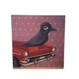 O - Jolene Schultz Hood Ornament - Acrylic on Panel