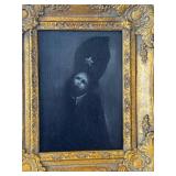 LR - Nicholas Harper Original Acrylic Painting - Gilded Frame