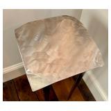 Metal Artisan Accent Table, Hammered Finish