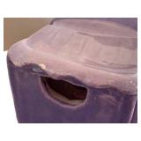 K - Artisan Ceramic Teapot - Camper Shape, Purple
