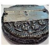 K - OREO Razor Paperweight Sculpture - 1.75 in Diameter, Desk Art